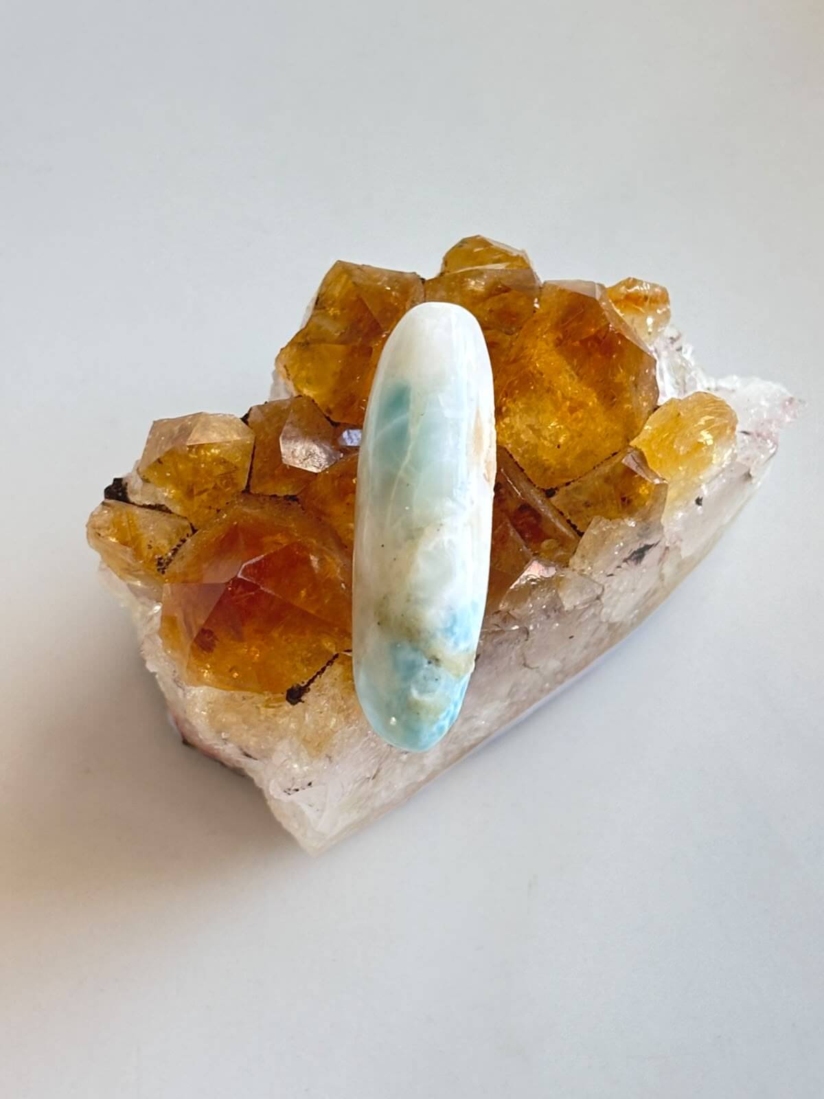 37mm Larimar Gemstone for Pendant Designs
