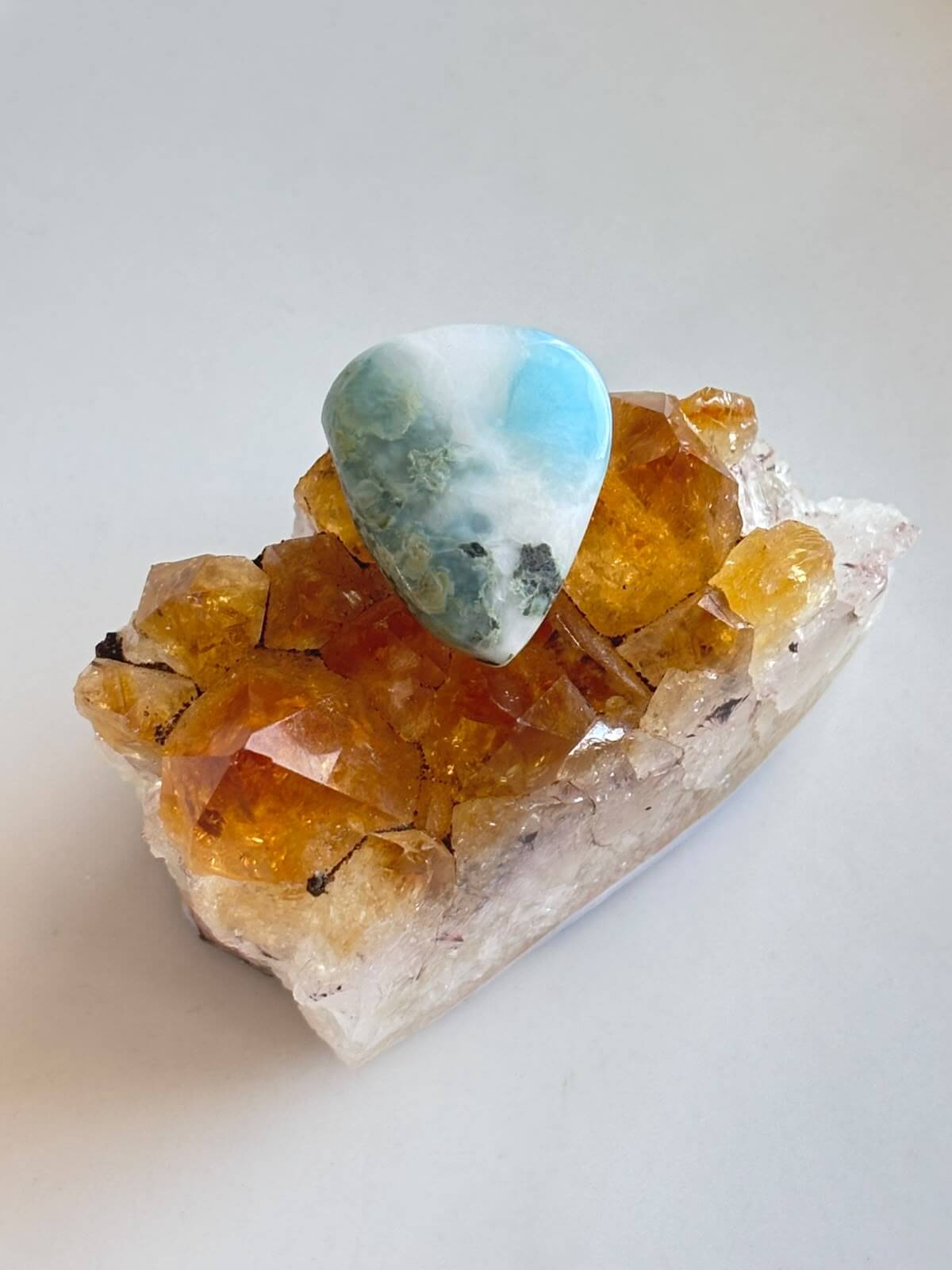 25mm Larimar Gemstone for Macramé Projects