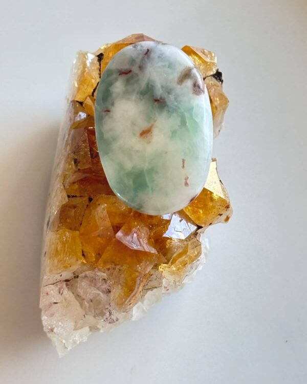 32mm Larimar Stone for Wire Wrapping