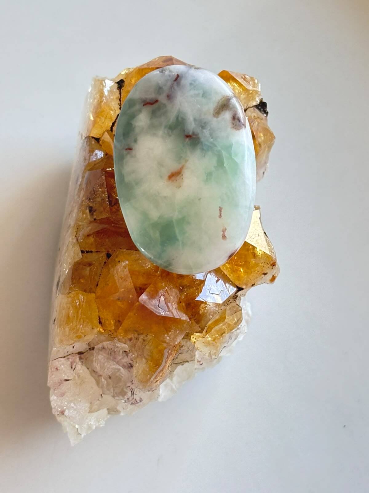32mm Larimar Stone for Wire Wrapping