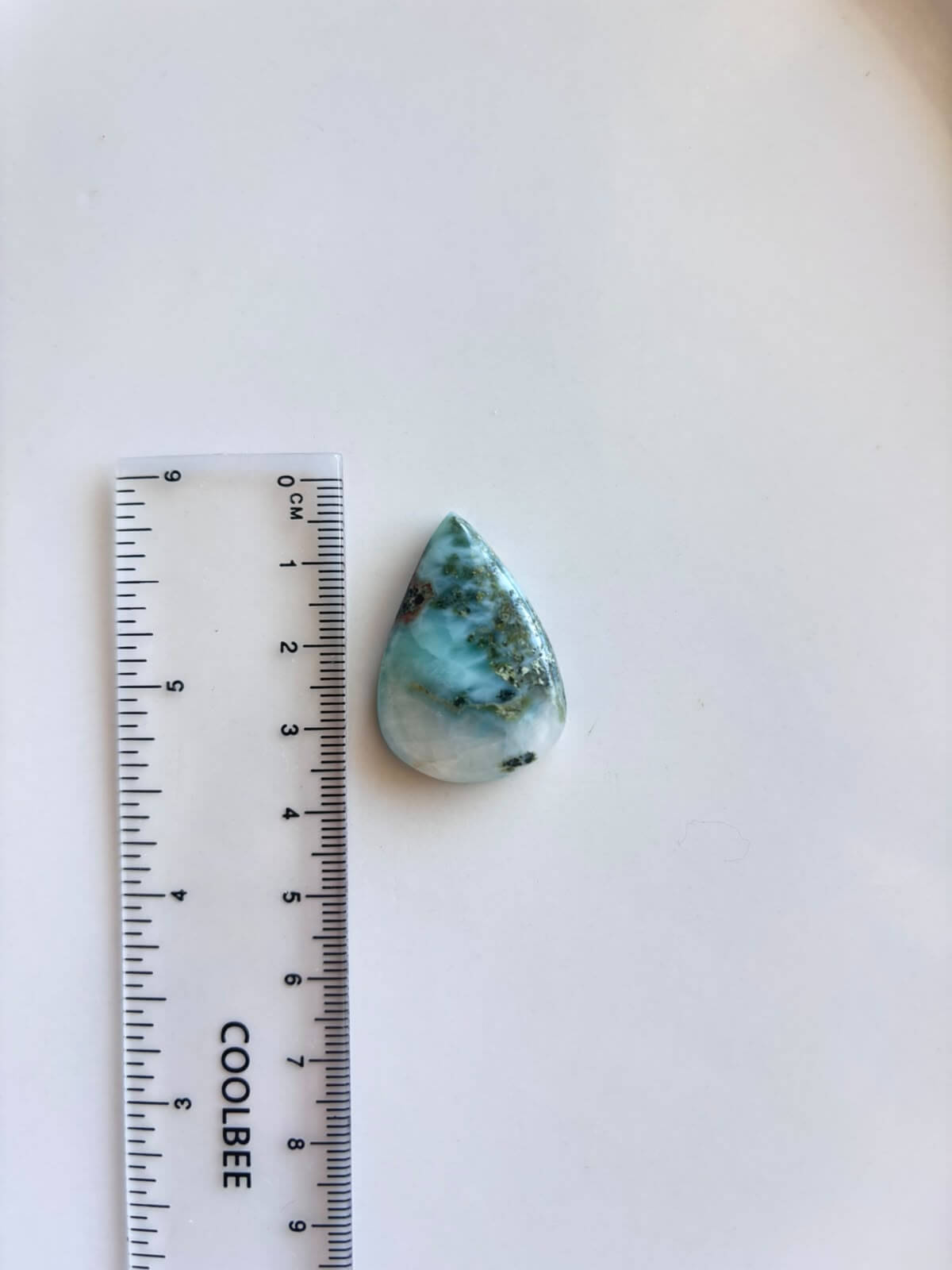 32mm Larimar Stone for Macramé - Image 2
