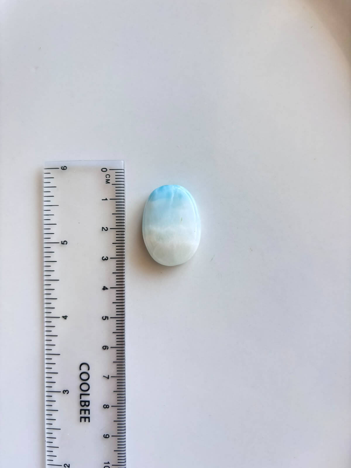 27mm Larimar Stone for Macramé - Image 2