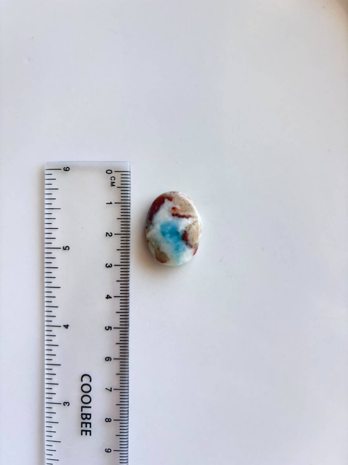 24mm Larimar Stone for Wire Wrapping - Image 2