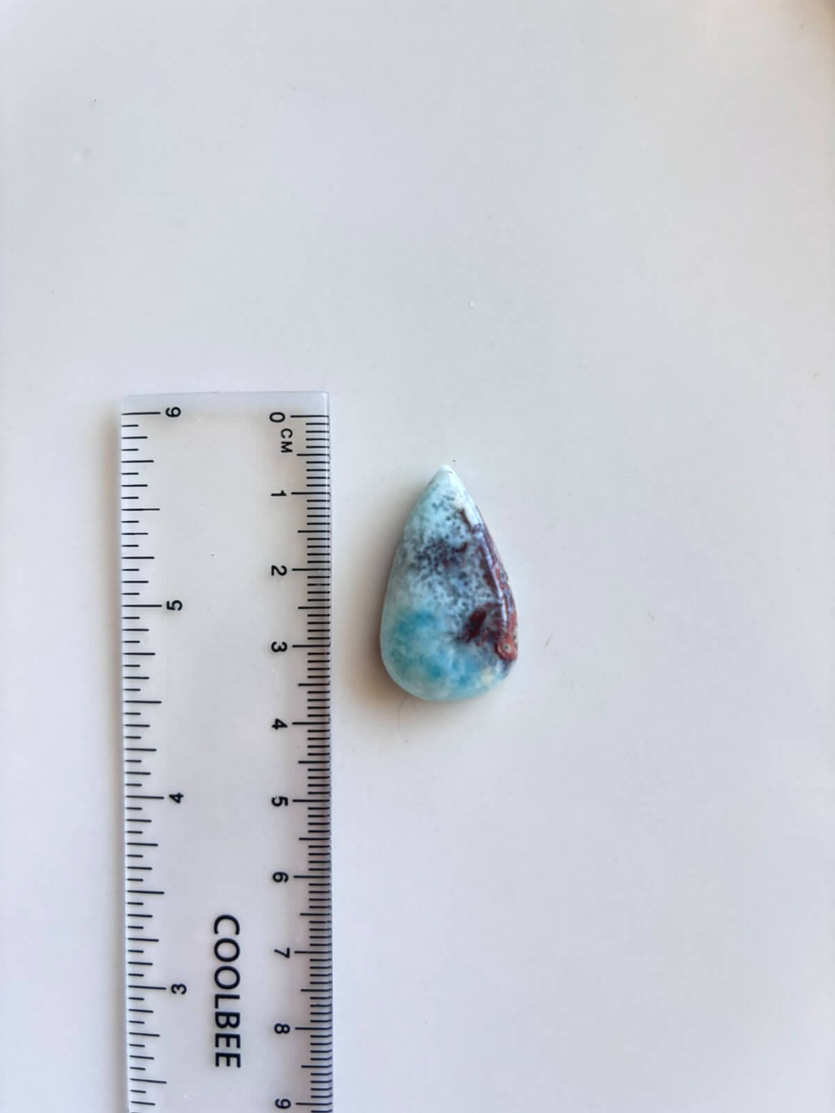 30mm Larimar Gemstone for Wire Wrapped Designs - Image 2