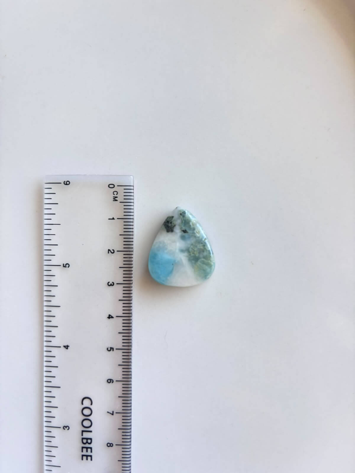 25mm Larimar Gemstone for Macramé Projects - Image 2