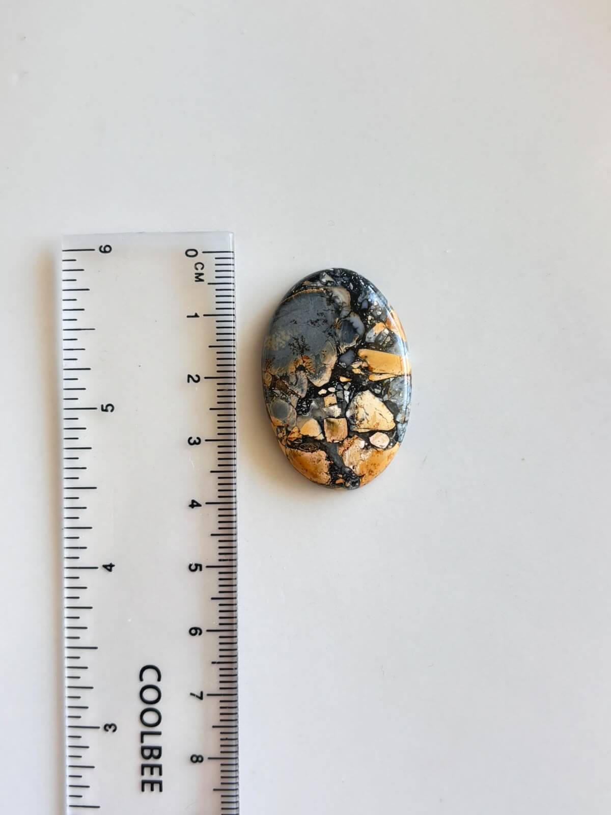 35mm Natural Maligano Jasper Stone for Jewelry - Image 2
