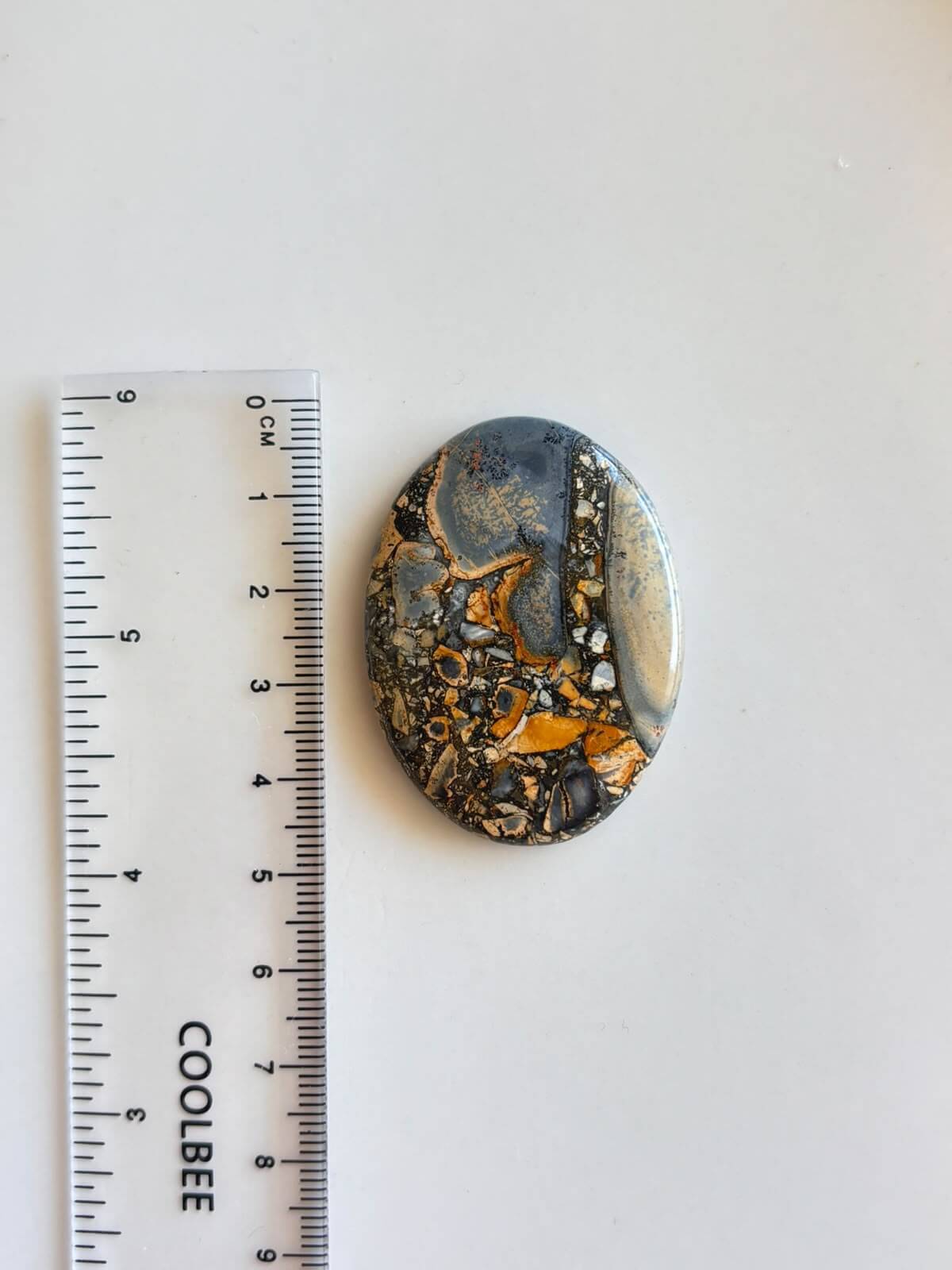 44mm Large Natural Maligano Jasper Cabochon - Image 2