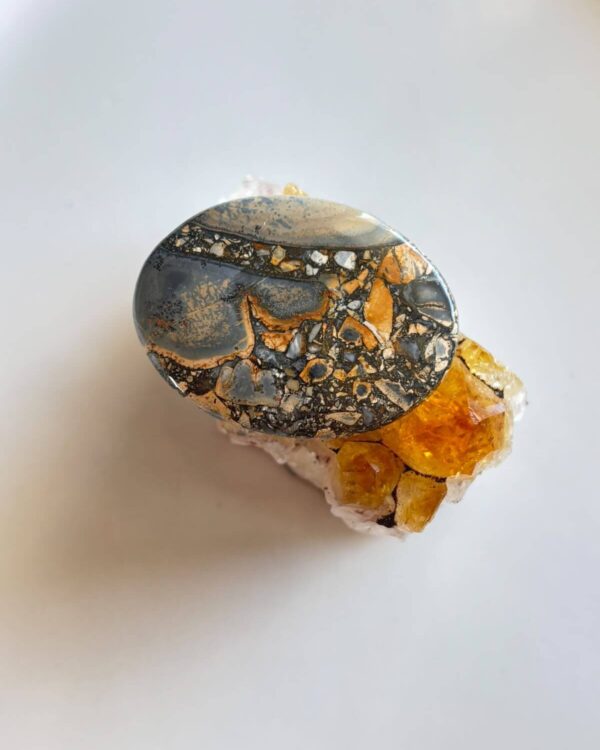 44mm Large Natural Maligano Jasper Cabochon