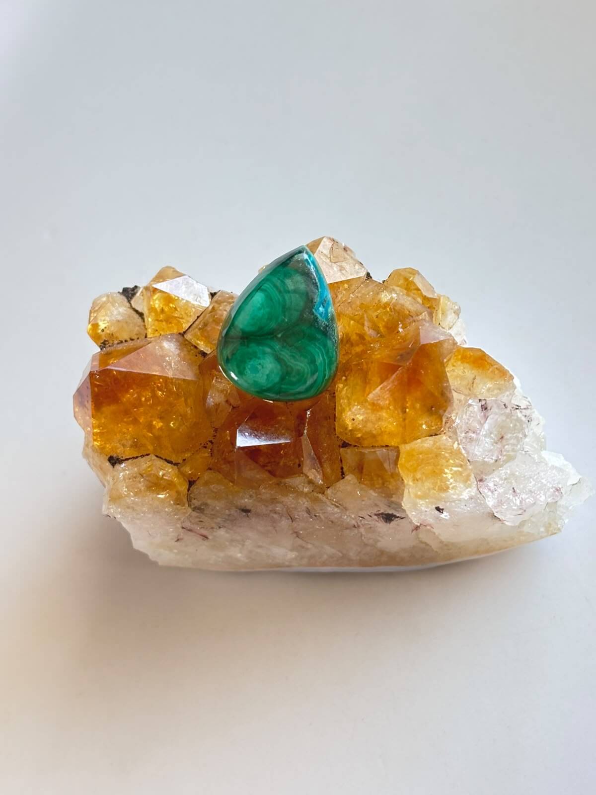 19mm Malachite Stone for Wire Wrapping