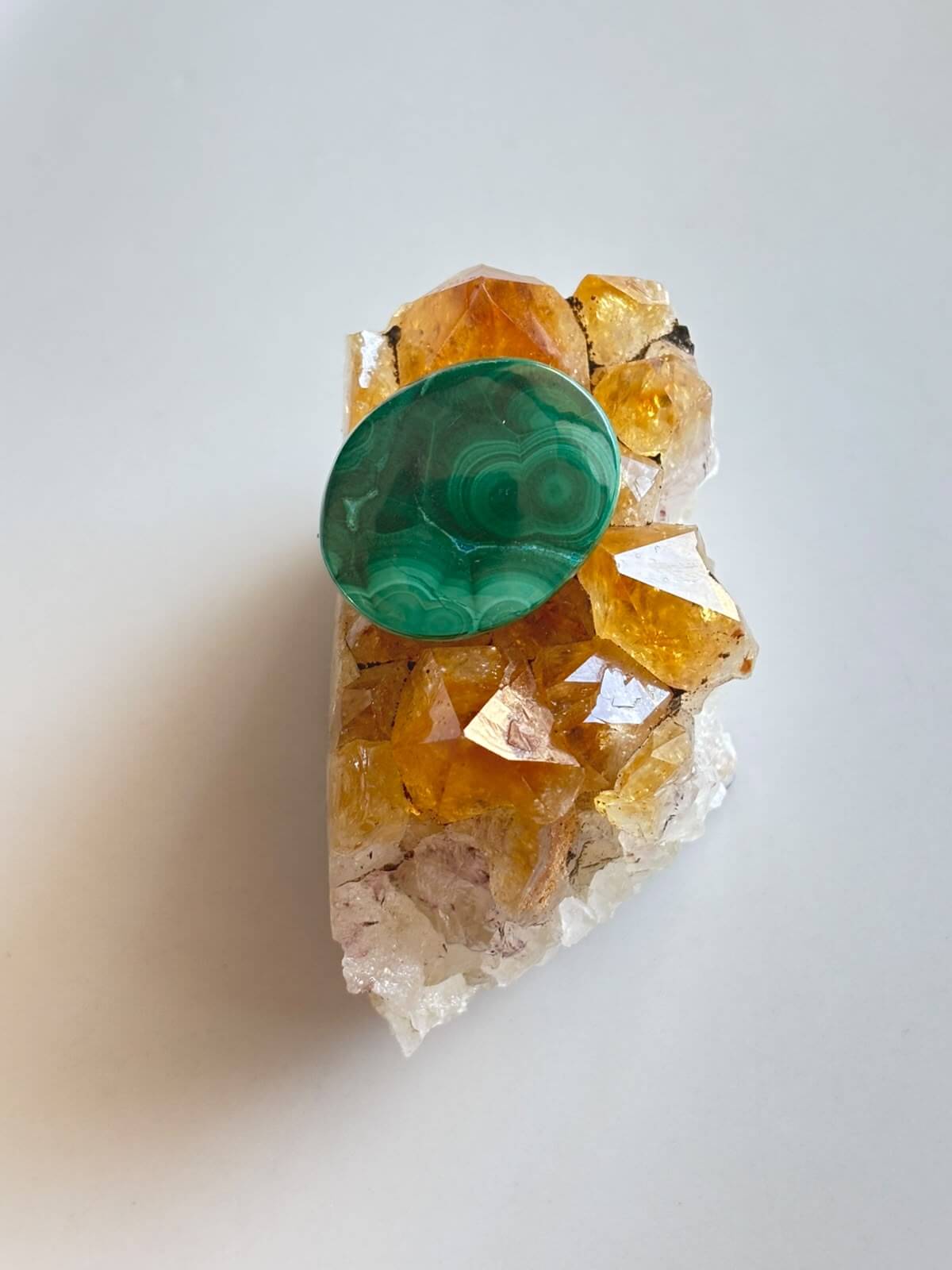 25mm Malachite Gemstone for Macramé Projects