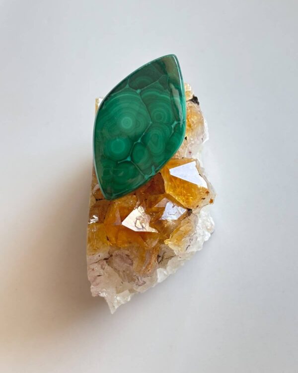 42mm Malachite Stone for Creative Jewellery