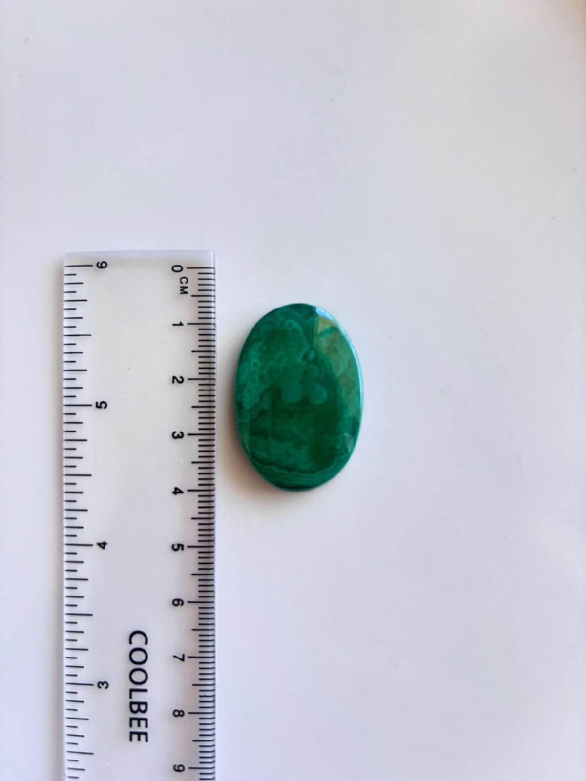 34mm Malachite Gemstone for Jewellery Making - Image 2