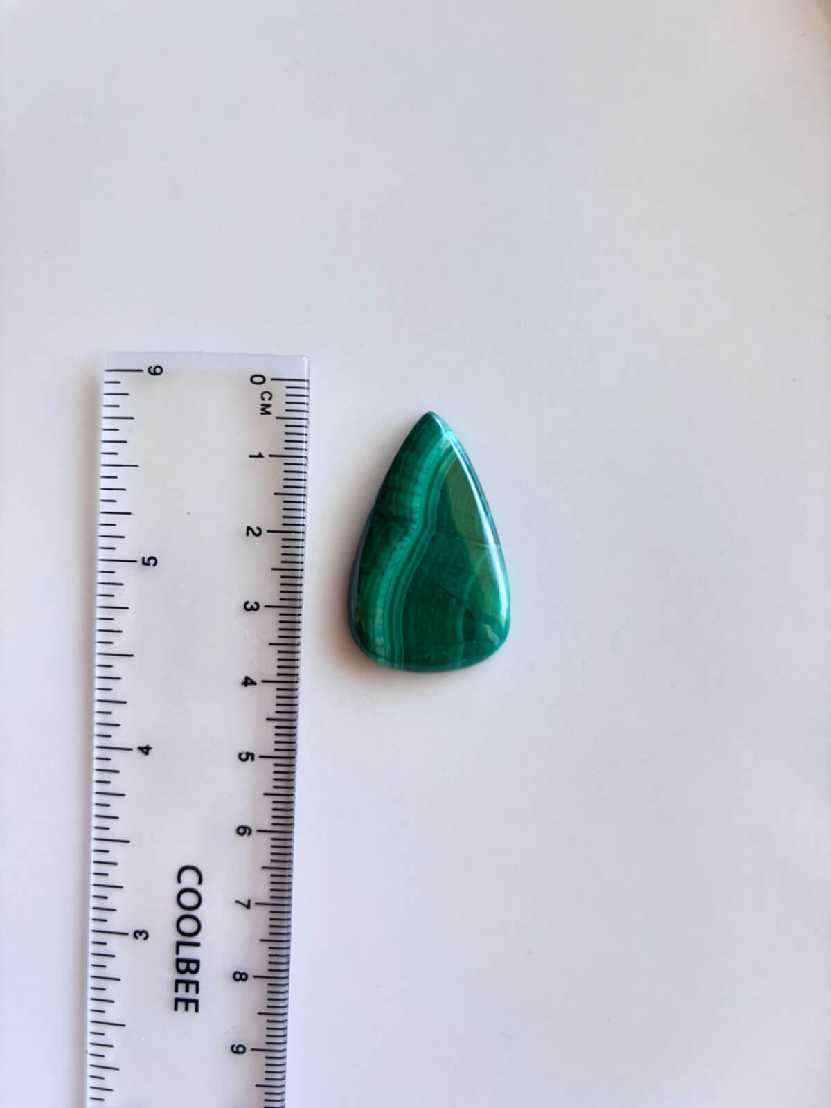 34mm Malachite Stone for Wire Wrapping - Image 2