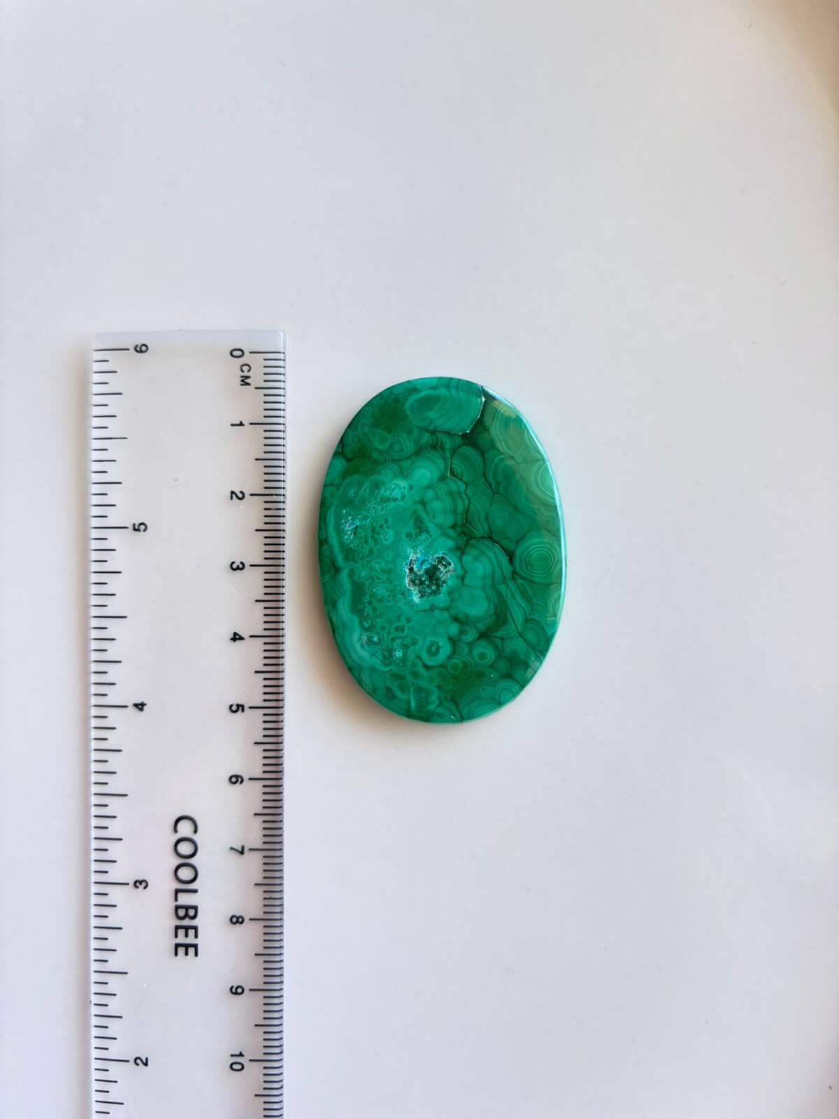 48mm Malachite Gemstone for Jewellery Making - Image 2