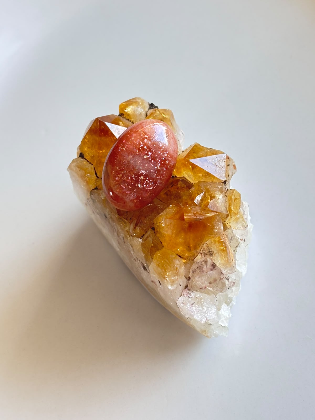 24mm Sunstone Gemstone for Wire Wrapped Designs