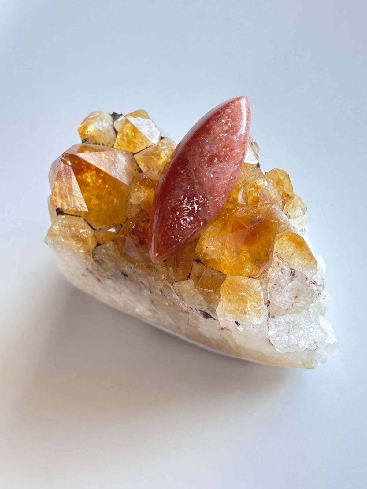 35mm Sunstone Gemstone for Macramé Projects