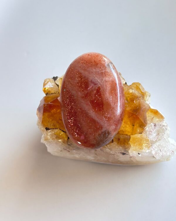 40mm Sunstone Stone for Wire Wrapping