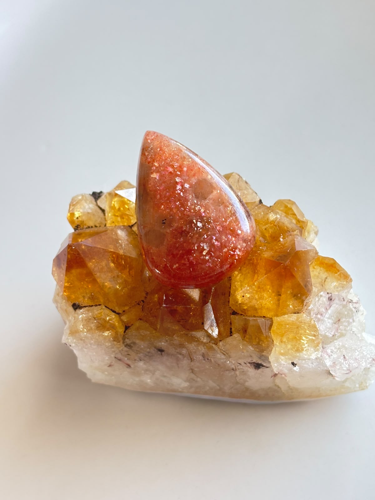 30mm Sunstone Gemstone for Jewellery Making