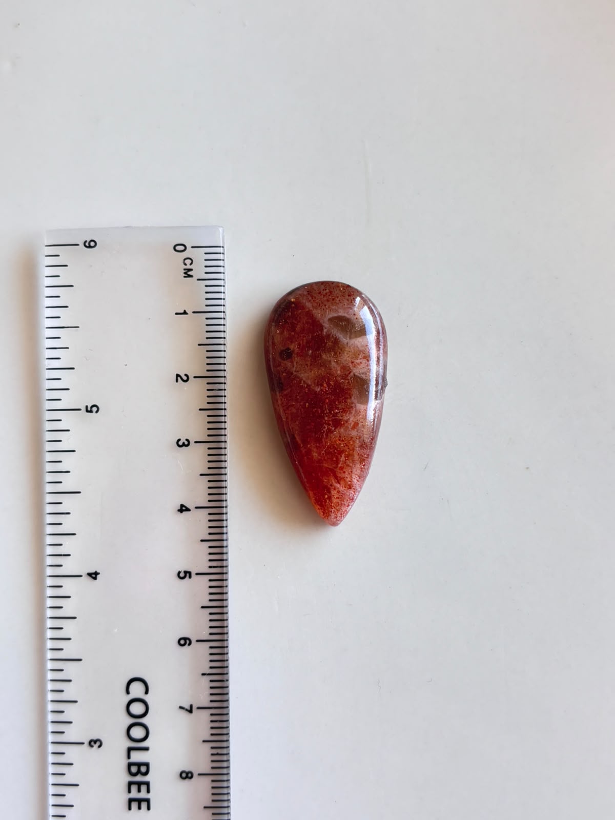 37mm Sunstone Stone for Macramé - Image 2