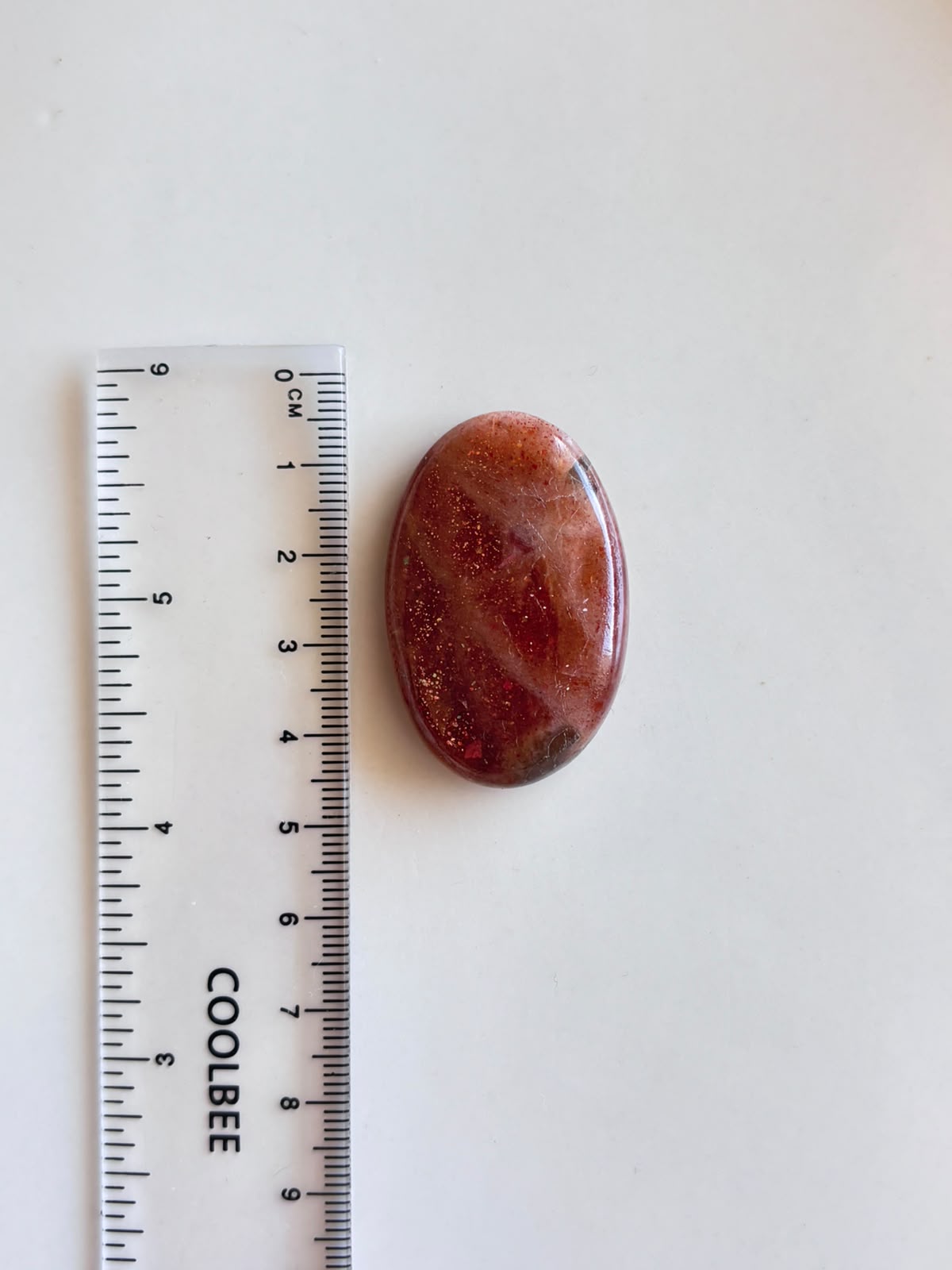 40mm Sunstone Stone for Wire Wrapping - Image 2