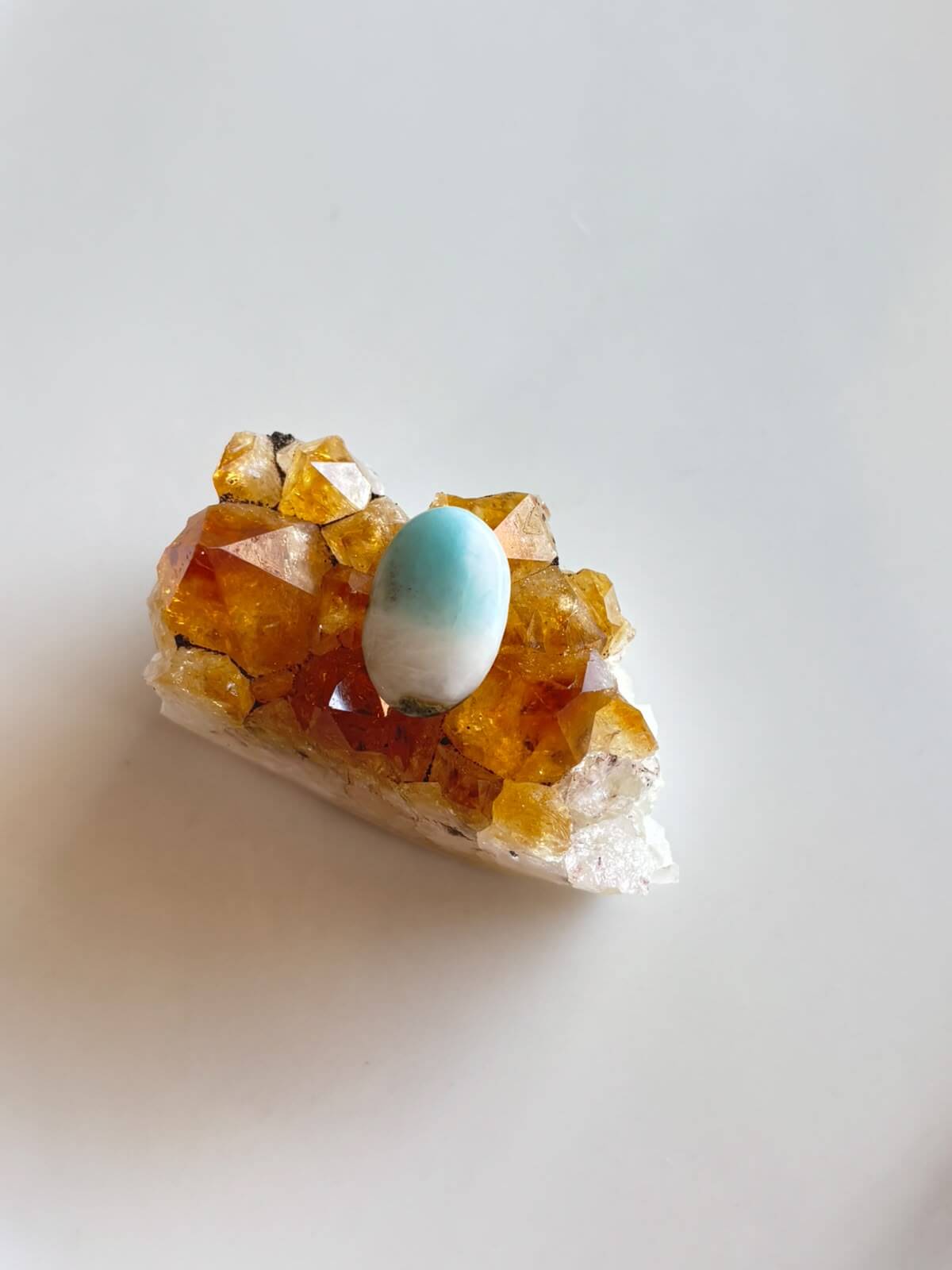 21mm Larimar Gemstone for Wire Wrapped Designs