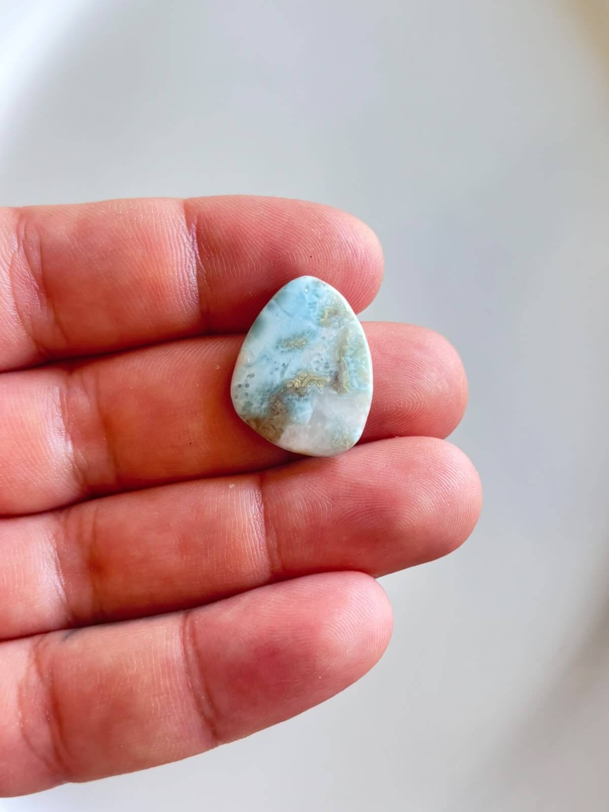 25mm Larimar Stone for Custom Jewellery - Image 2