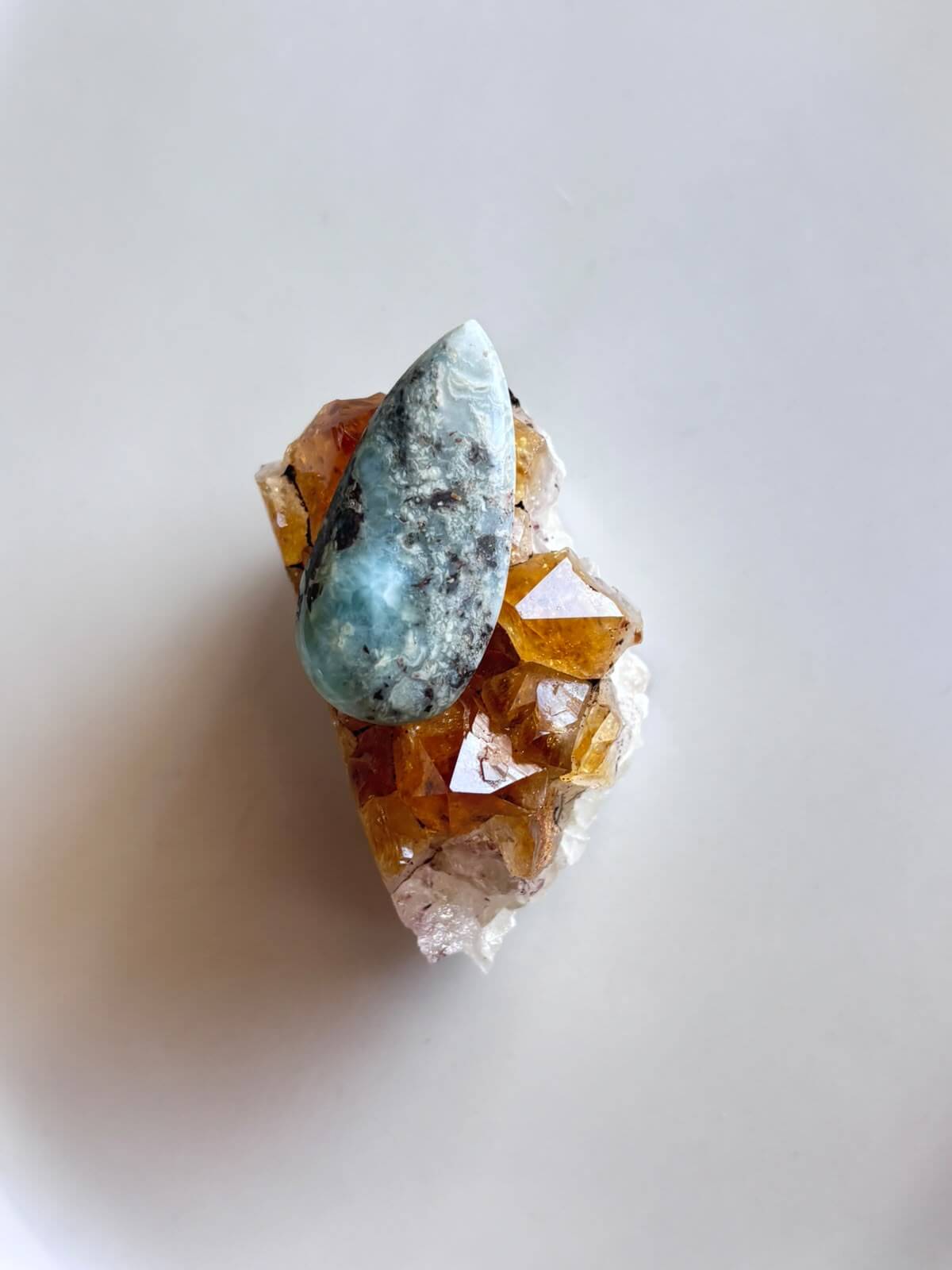 41mm Larimar Gemstone for Pendant Designs