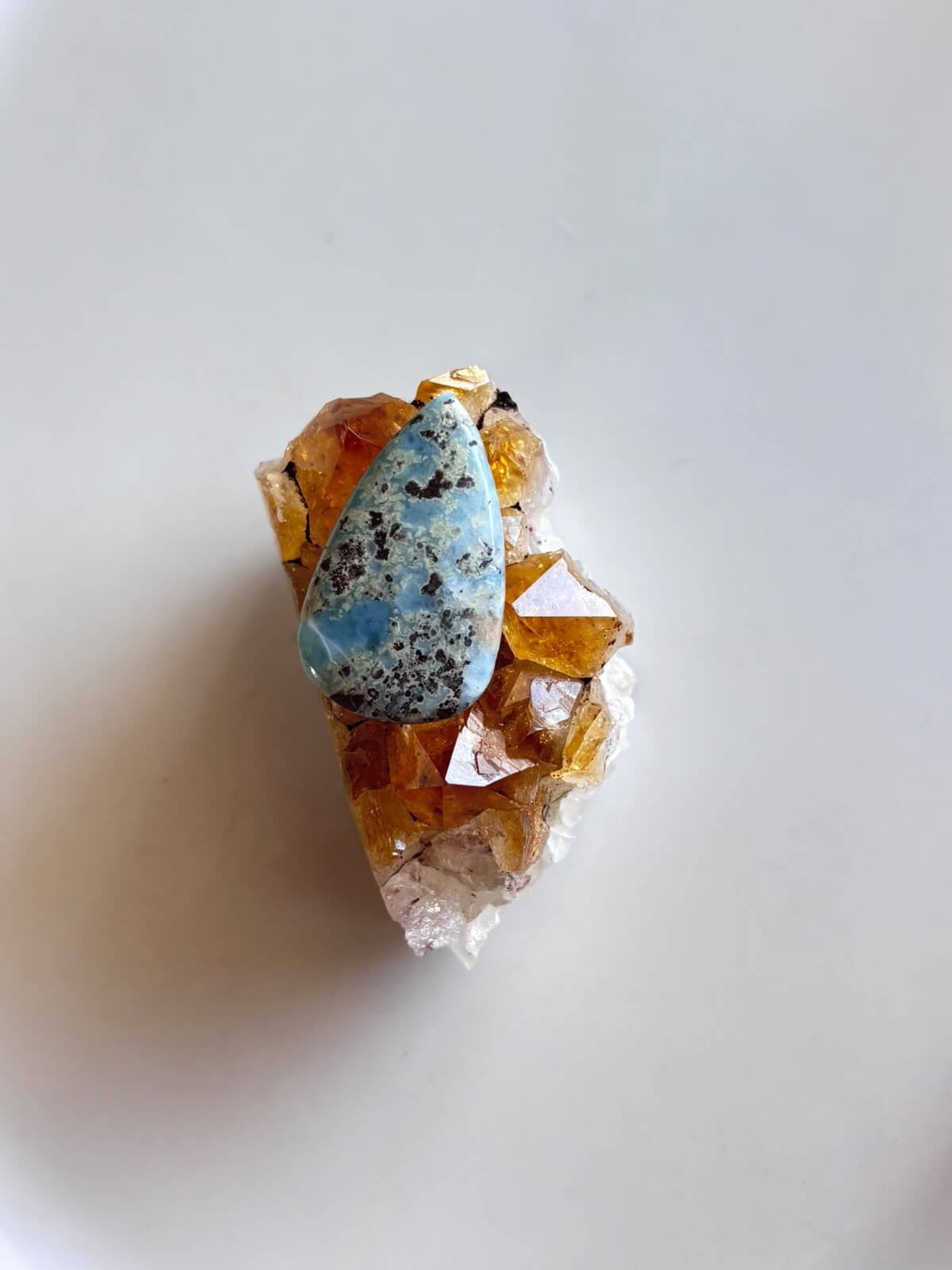 34mm Larimar Stone for Macramé