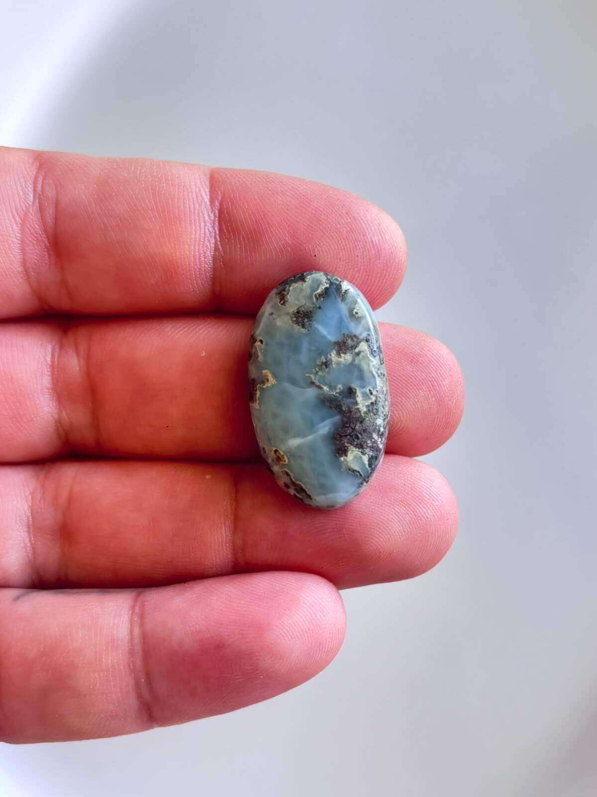 31mm Larimar Gemstone for Handmade Designs - Image 2