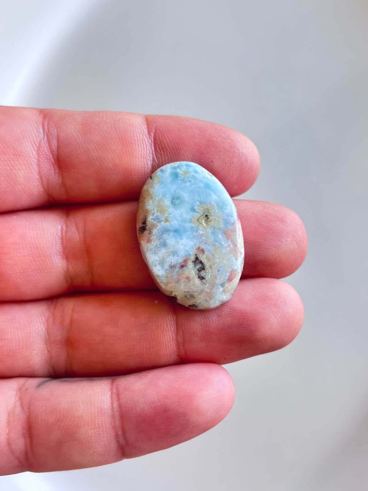 33mm Larimar Gemstone for Handmade Designs - Image 2