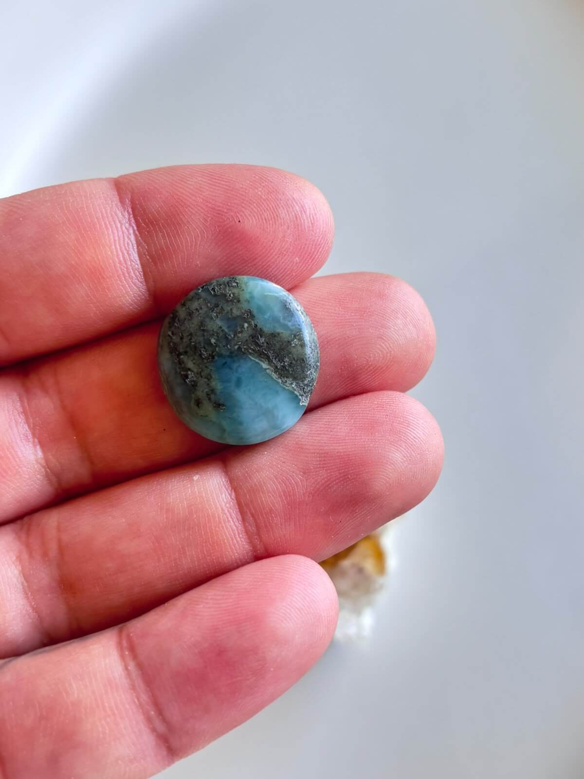 21mm Larimar Stone for Custom Jewellery - Image 2