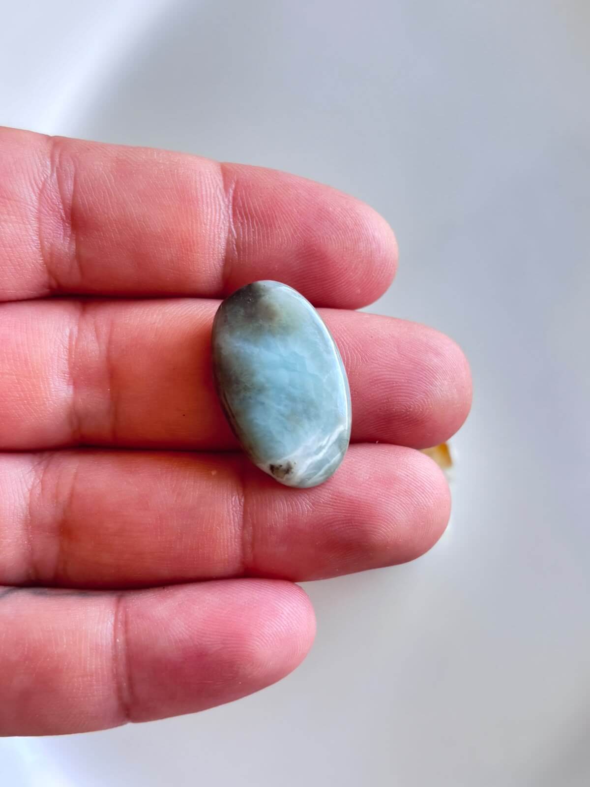28mm Larimar Gemstone for Wire Wrapped Designs - Image 2