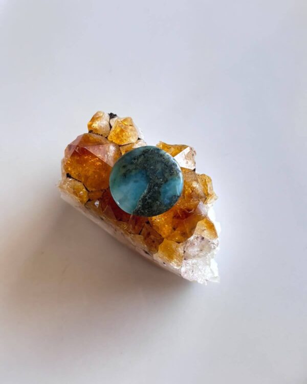 21mm Larimar Stone for Custom Jewellery