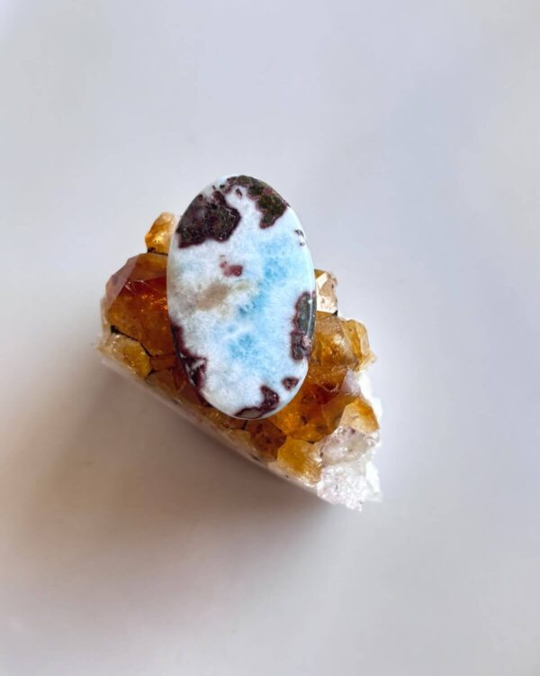 42mm Larimar Gemstone for Macramé Projects