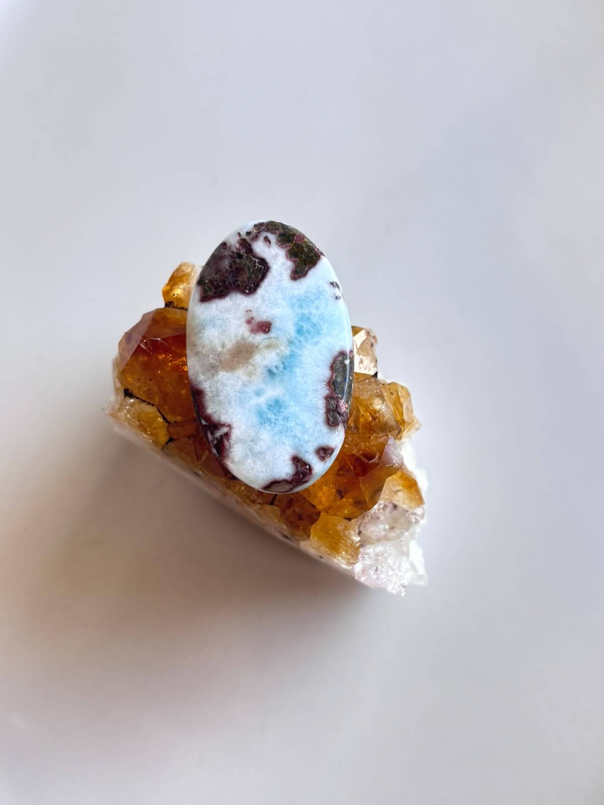 42mm Larimar Gemstone for Macramé Projects