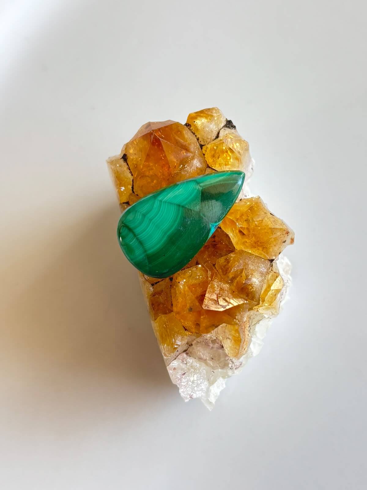 30mm Malachite Gemstone for Wire Wrapped Designs
