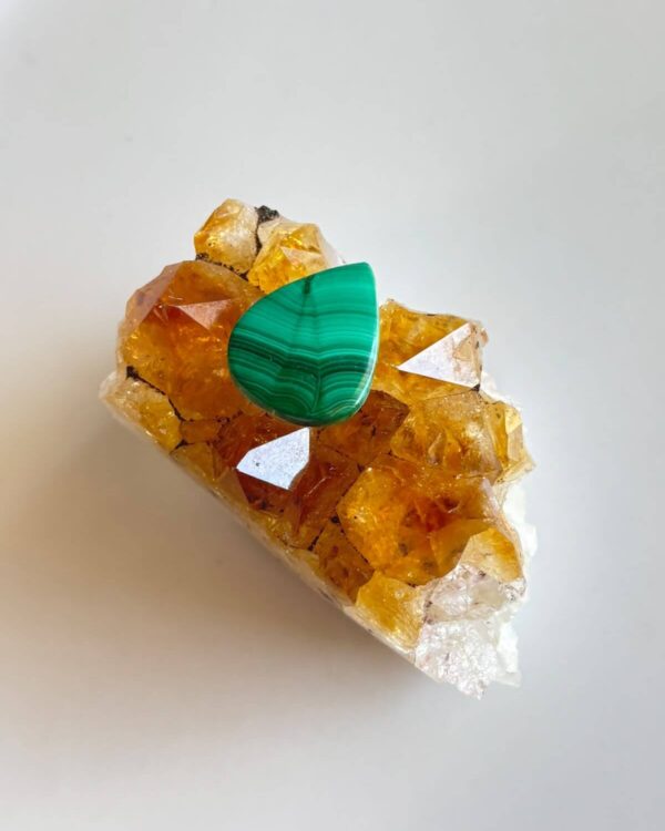 20mm Malachite Stone for Custom Jewellery