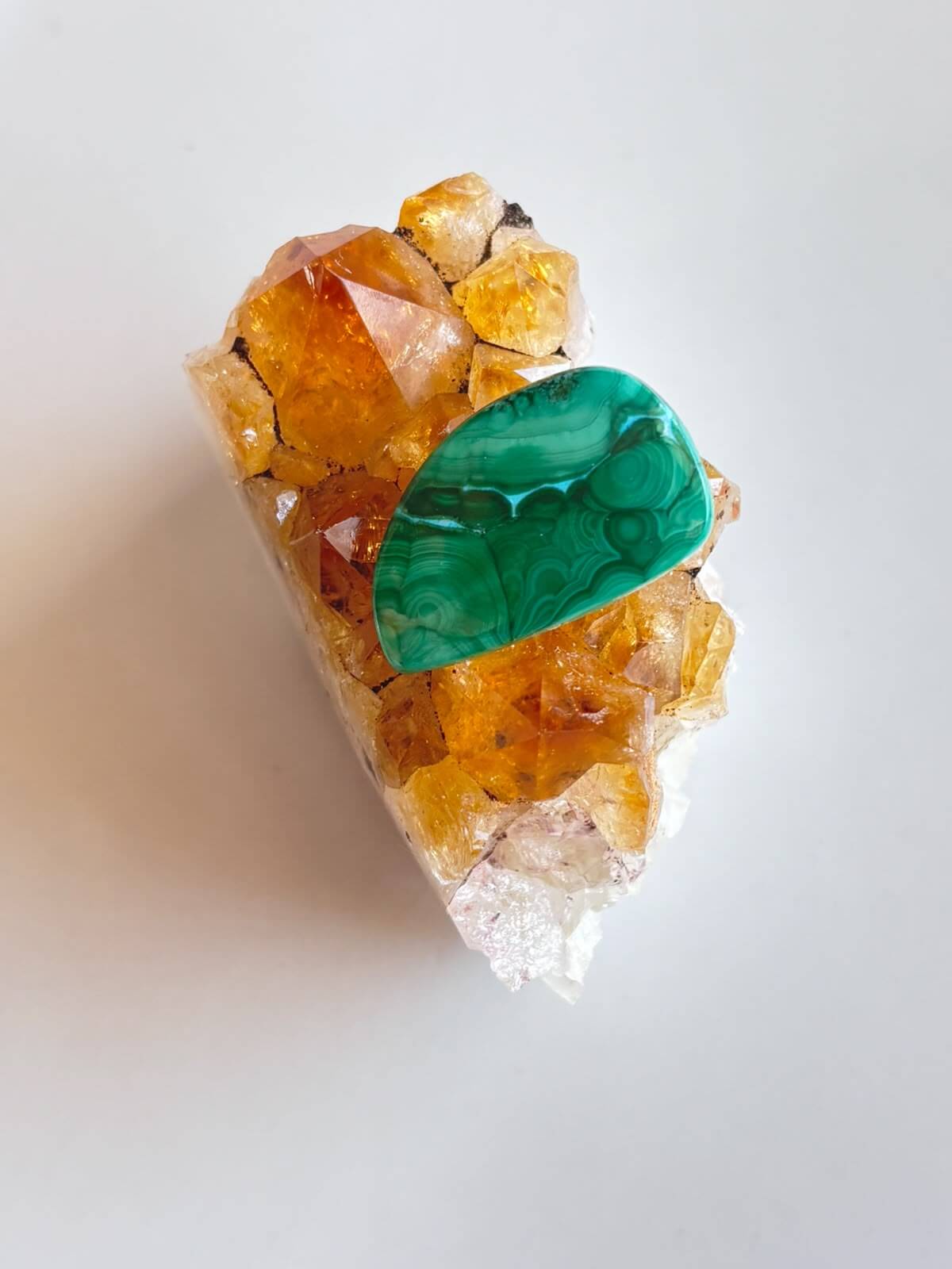 27mm Malachite Stone for Wire Wrapping