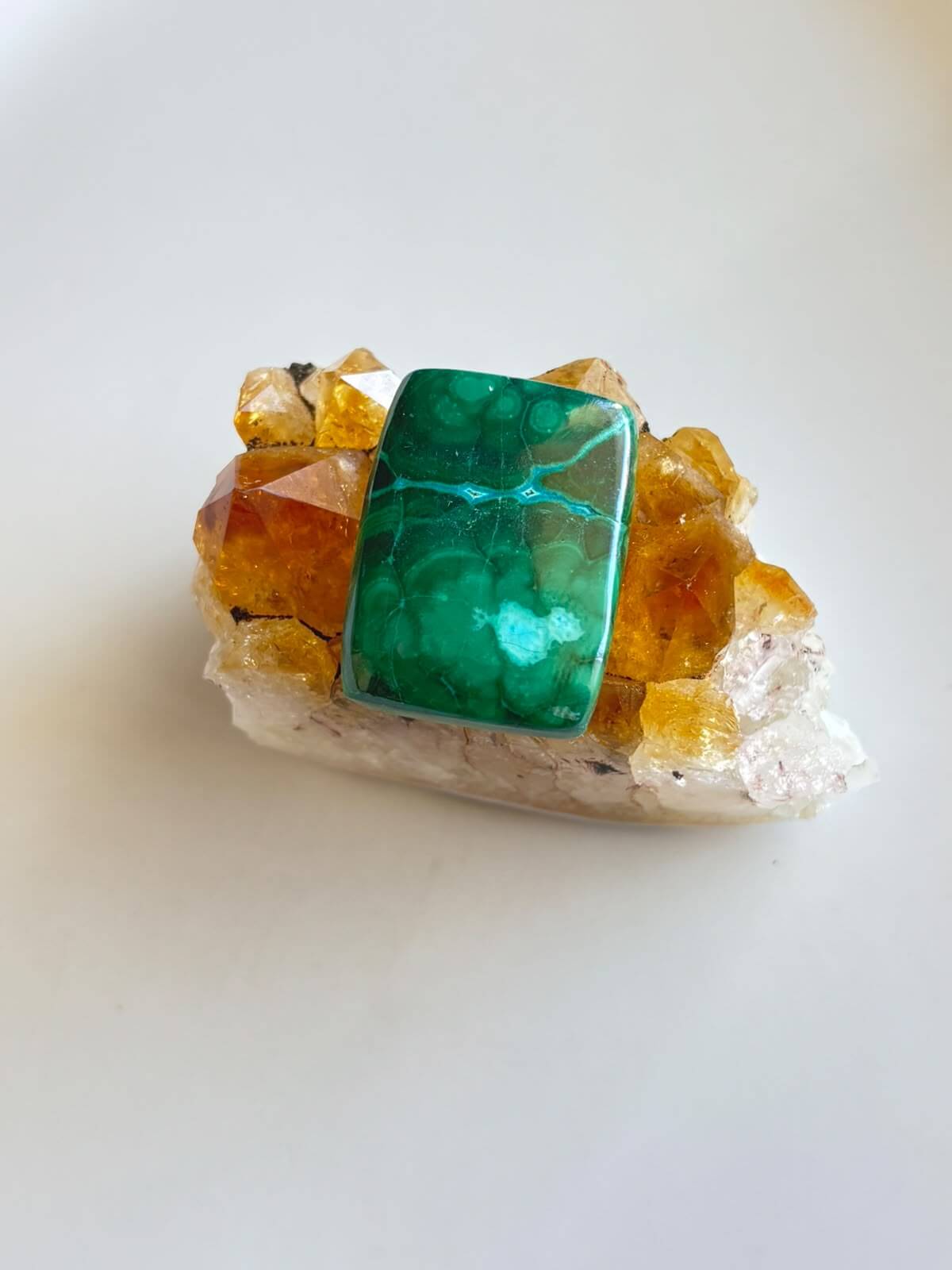 29mm Malachite Stone for Macramé