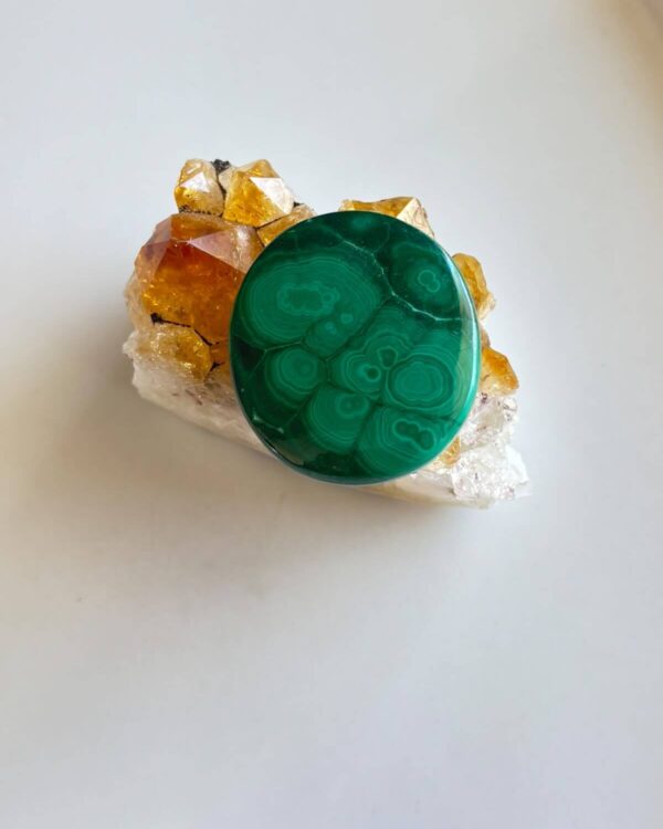 25mm Malachite Gemstone for Handmade Designs