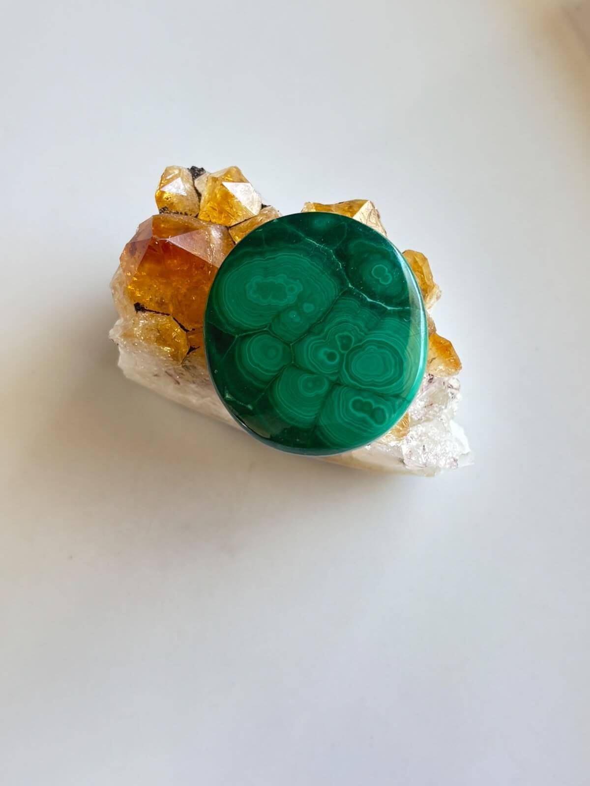 25mm Malachite Gemstone for Handmade Designs