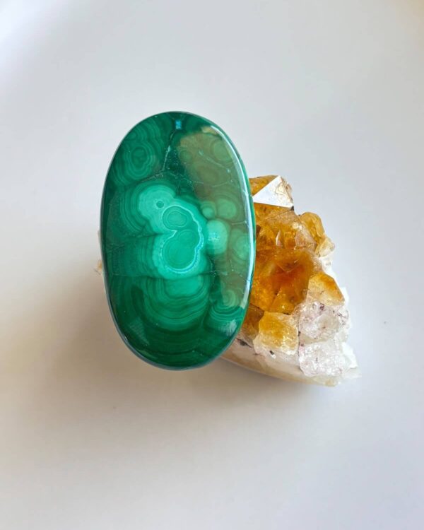 52mm Malachite Stone for Jewellery Projects