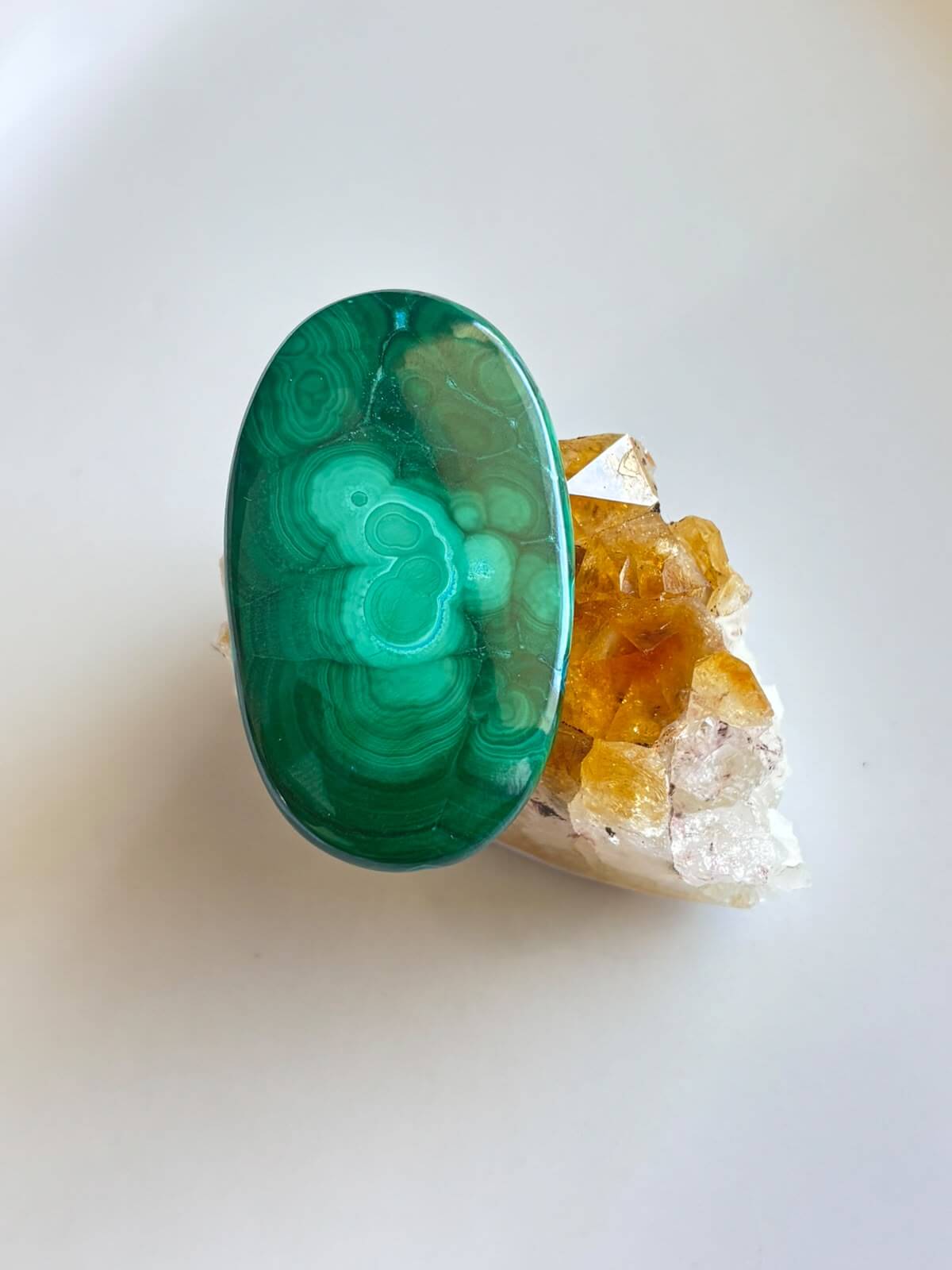 52mm Malachite Stone for Jewellery Projects