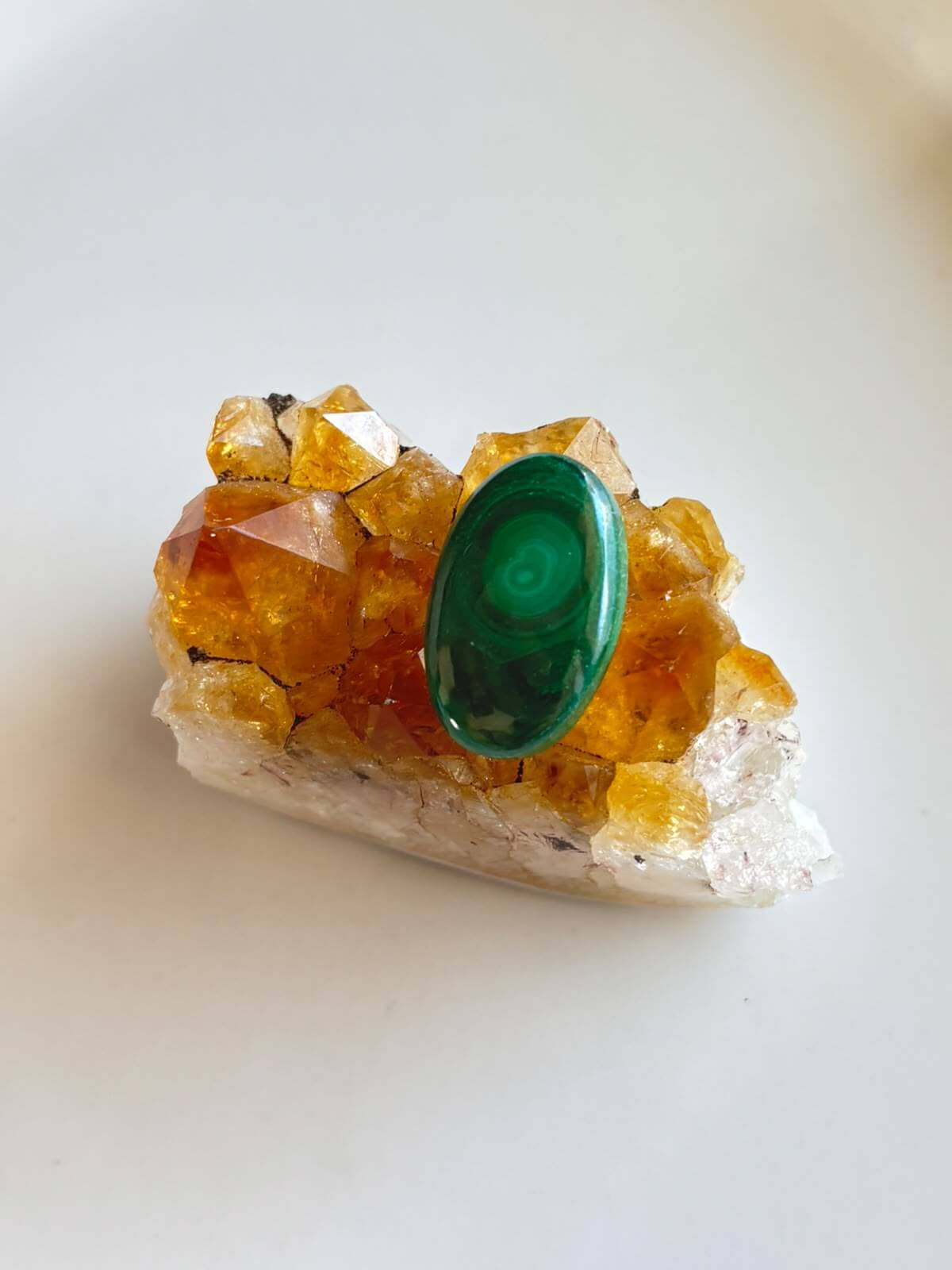25mm Malachite Gemstone for Wire Wrapped Designs