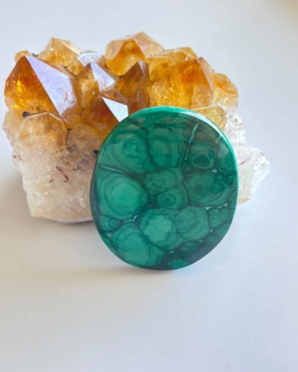 41mm Malachite Stone for Custom Jewellery