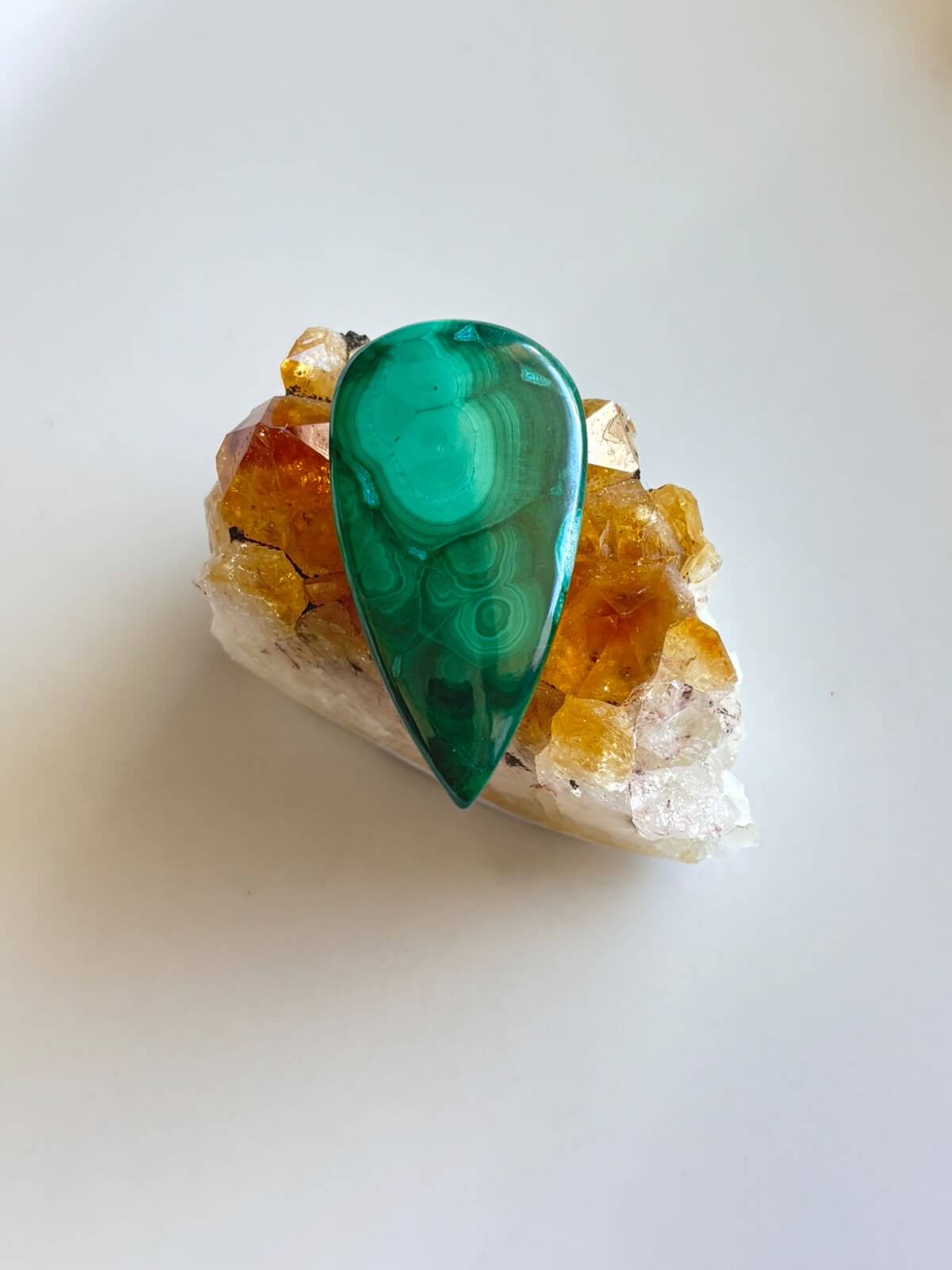 45mm Malachite Gemstone for Macramé Projects