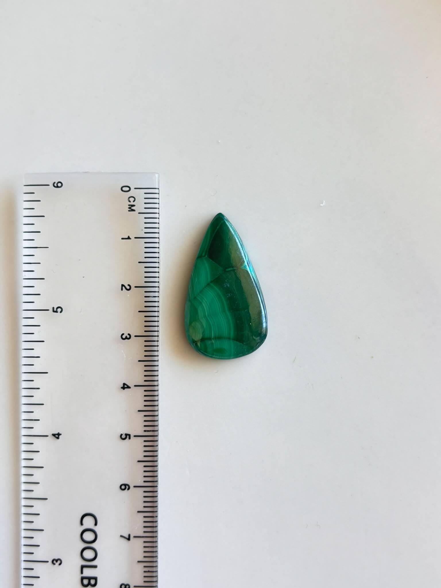 30mm Malachite Gemstone for Wire Wrapped Designs - Image 2