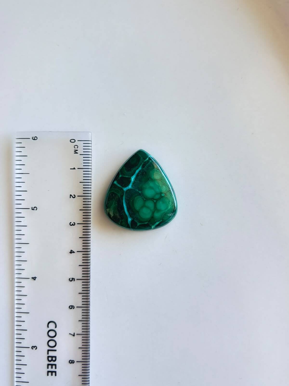29mm Malachite Gemstone for Macramé Projects - Image 2