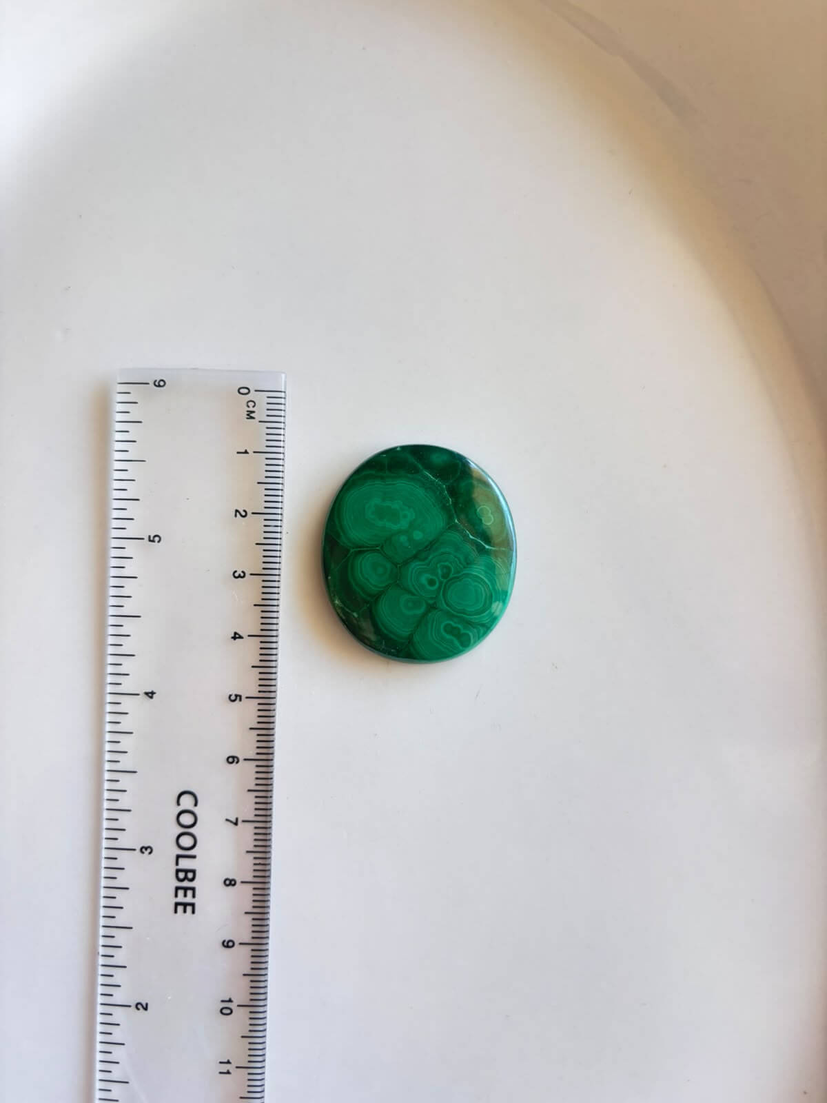 25mm Malachite Gemstone for Handmade Designs - Image 2