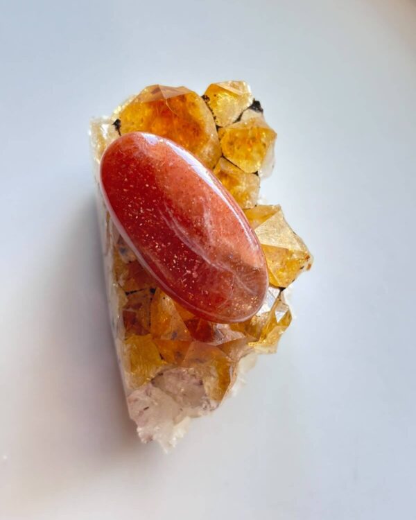 35mm Sunstone Gemstone for Handmade Designs